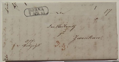 Vorphila brief 1841 - vorphila, •